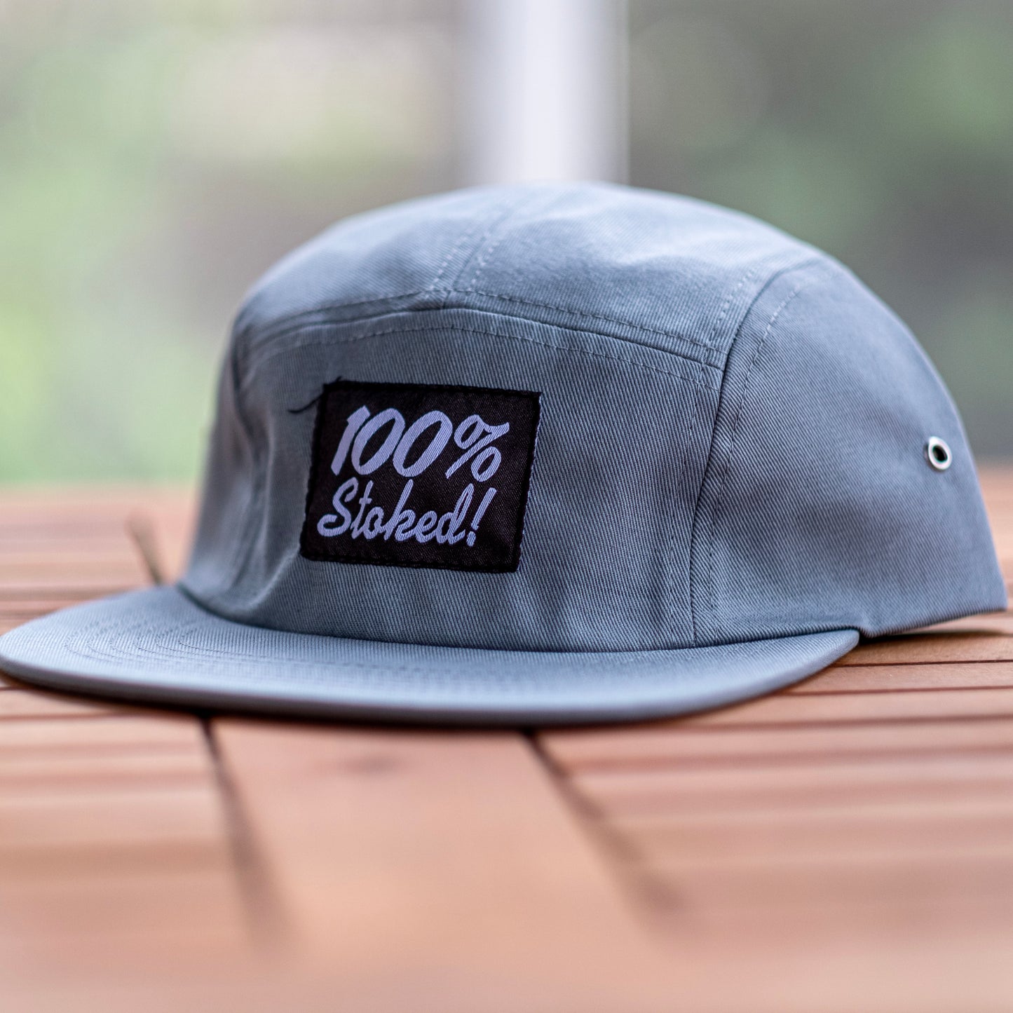 100% Stoked 5 panel - Nice Blue