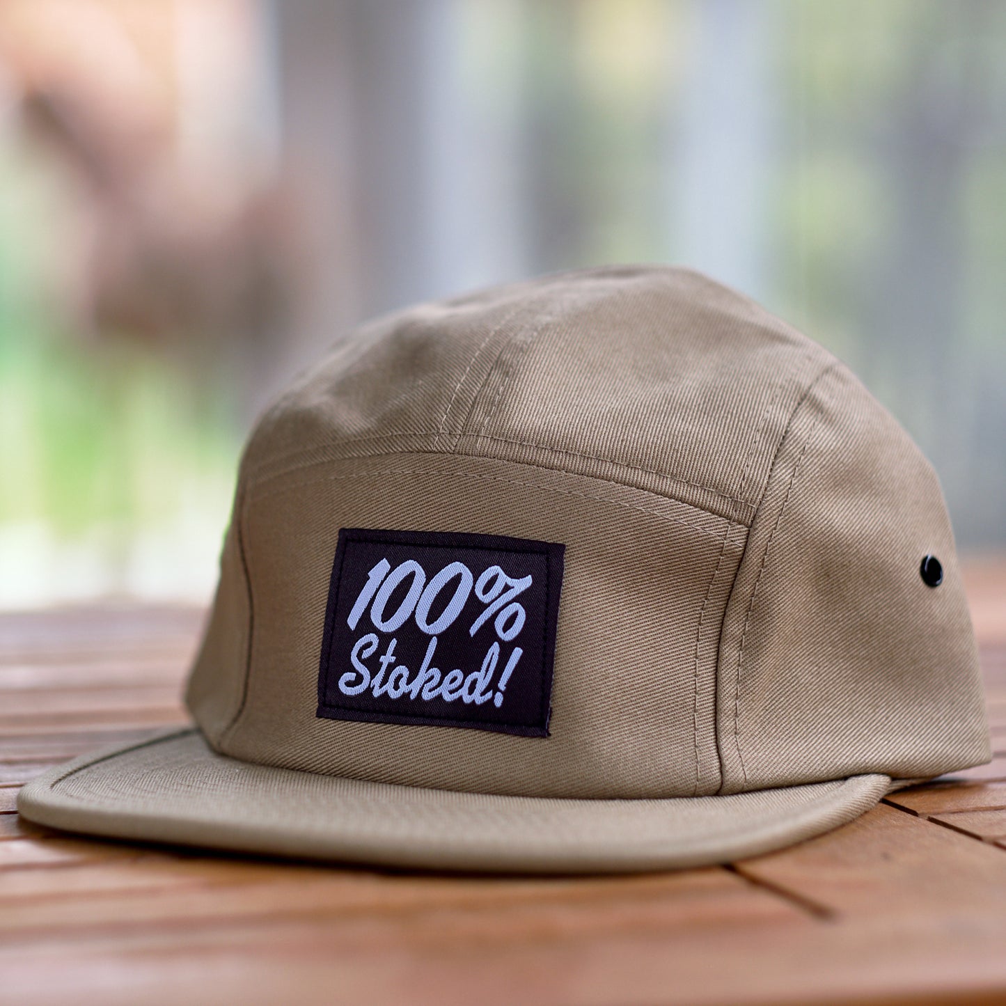 100% Stoked 5 panel - khaki