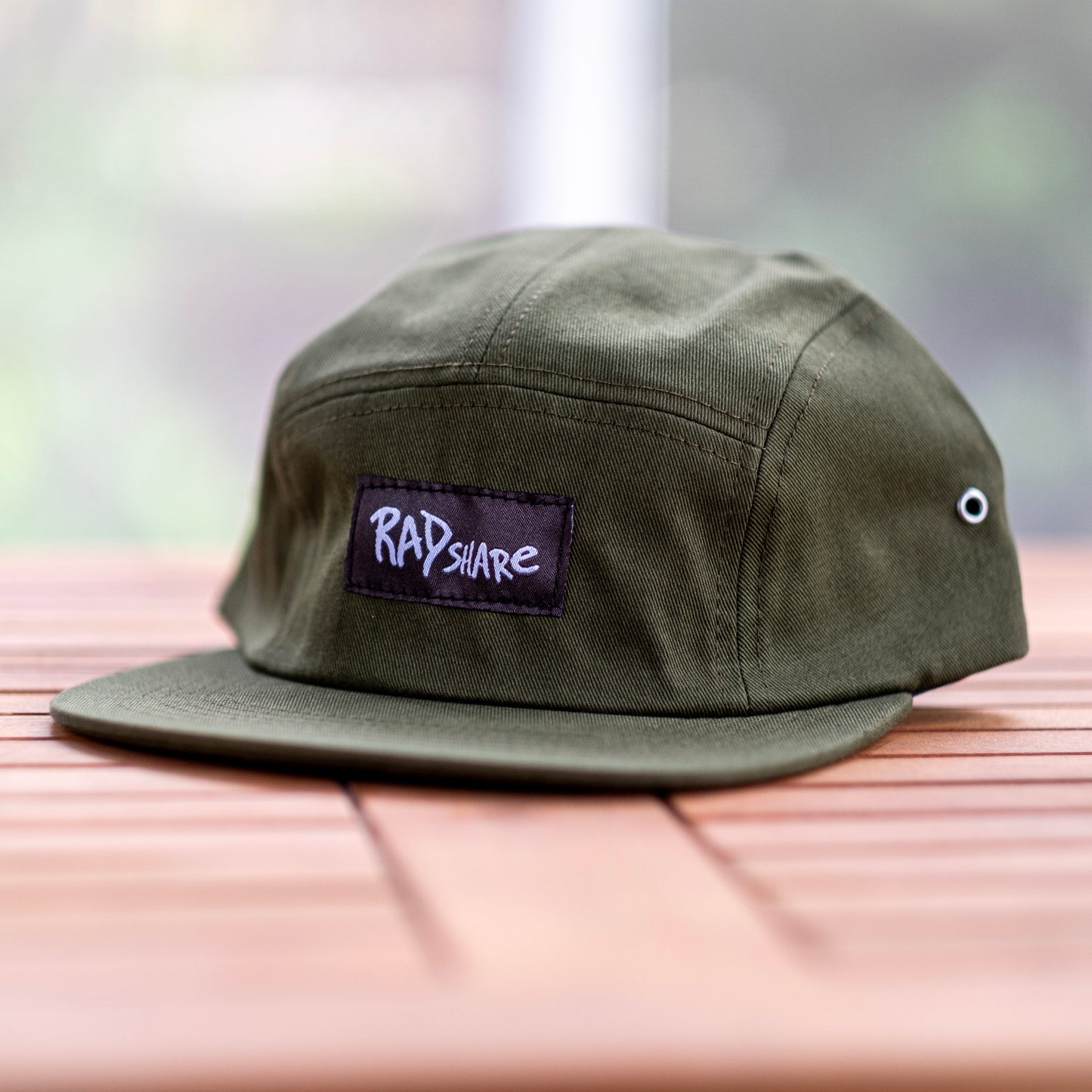 RADshare logo 5 panel - Khaki Green